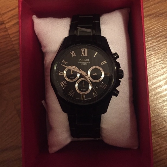 black pulsar watch
