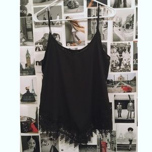 Black tank top