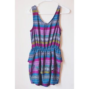 Geometric pattern, multi colored dress!