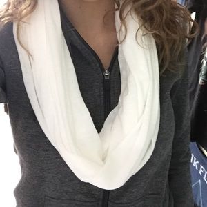 White infinity scarf