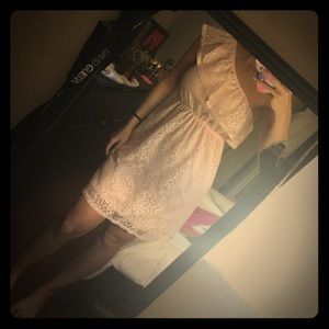 Off the shoulder lace dress