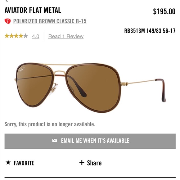 Brown aviator ray bans. Never worn 😎