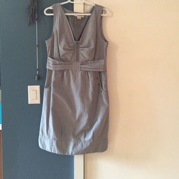 Very pretty grey dress with pockets!