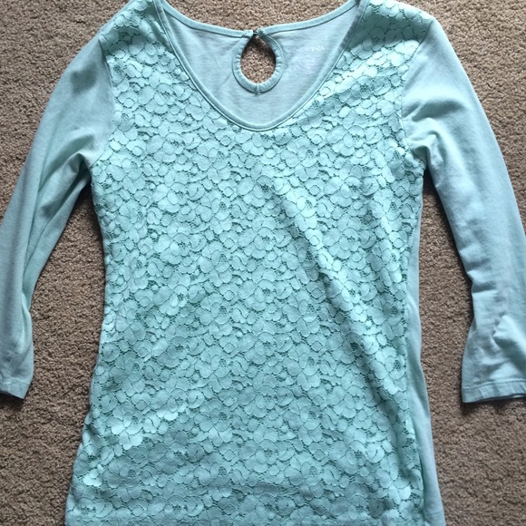 Sea Foam lace top