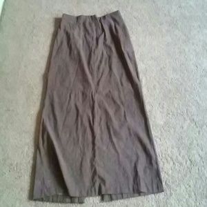 Long brown skirt
