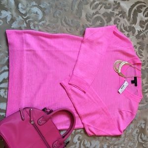 NWT JCrew Tippi neon pink sweater