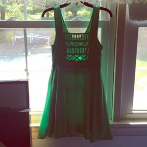 Green cutout dress