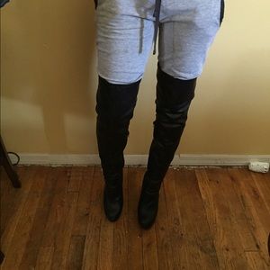 Thigh high Jeffrey Campbell leather boots
