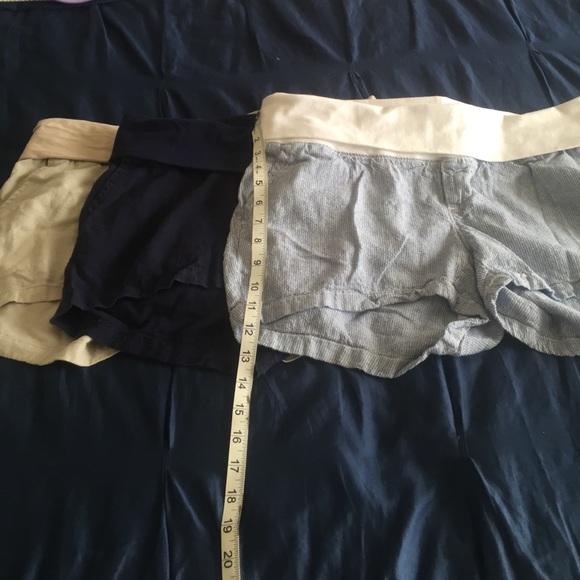 Set of 3 - old navy linen maternity shorts