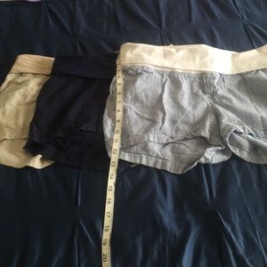 Set of 3 - old navy linen maternity shorts