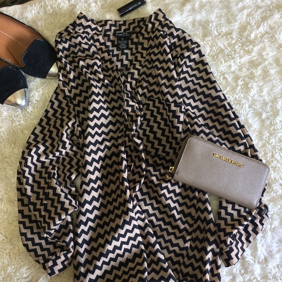 Black and Tan blouse