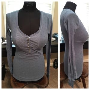 Abercrombie & Fitch Blue Floral Thermal Medium