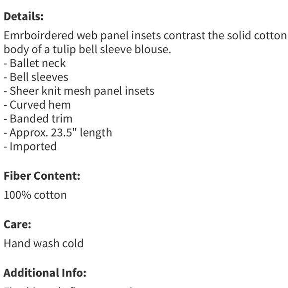 NWOTs Free People Love Affair Bell Sleeve Tee - Picture 3 of 4