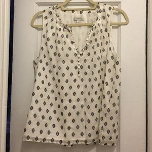 J. Crew printed tank blouse