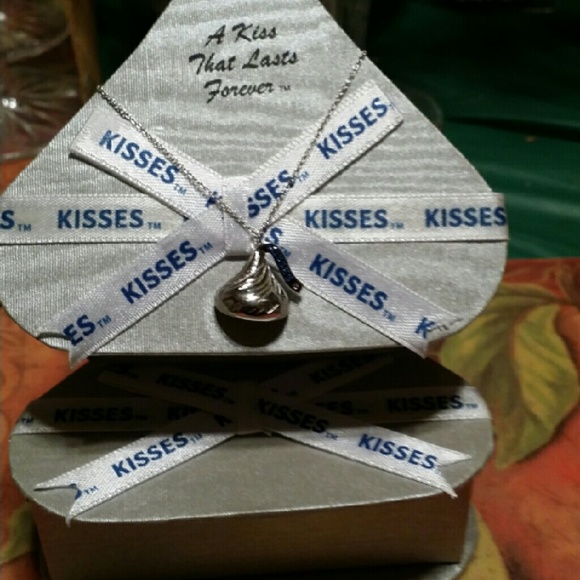 Sterling Silver Hershey's Kisses Necklace