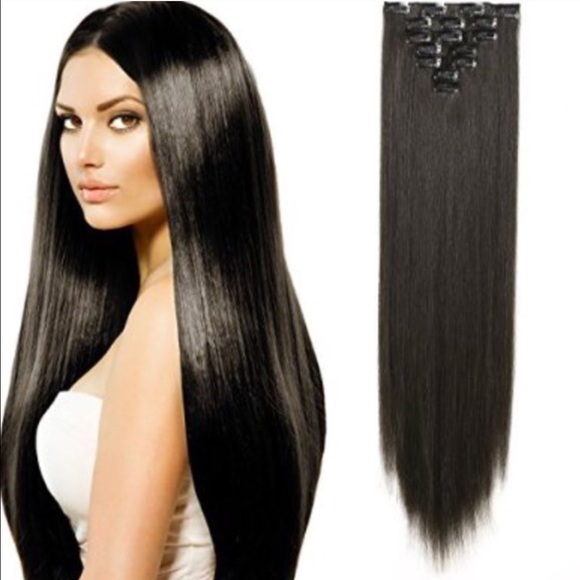 Dark Brown 20 inch clip-in extensions