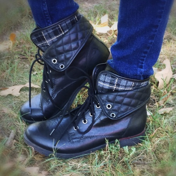 Rock & Candy by ZiGi Shoes - Black ankle combat boots