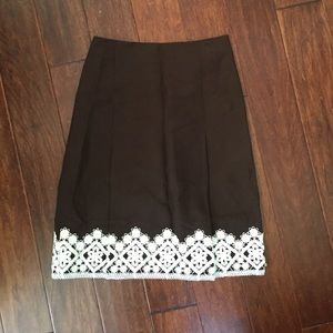 Ann Taylor Loft Brown Skirt
