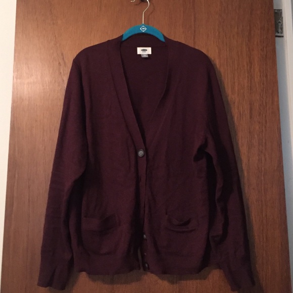 Dark maroon cardigan