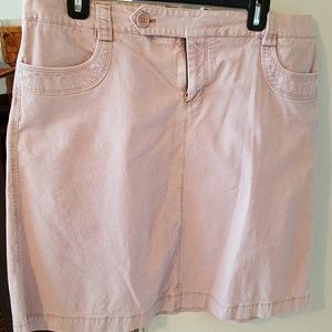Pink corduroy skirt