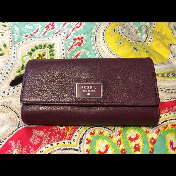 Fossil Leather Wallet - Dawson Flap Clutch