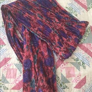 Pink floral Anthropologie scarf