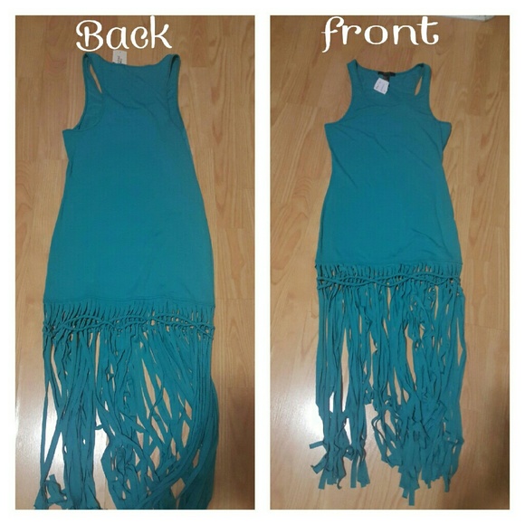 Maxi fringe dress