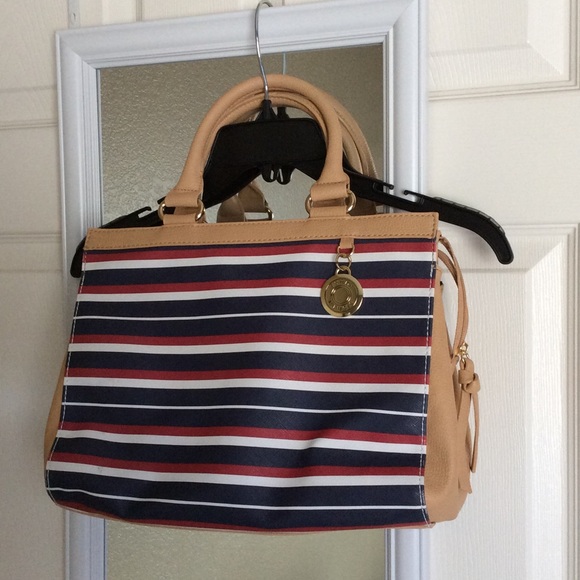 TH Purse with strap red blue white