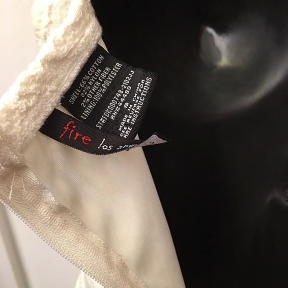 Ivory lace dress by Fire Los Angeles Small - Picture 3 of 4