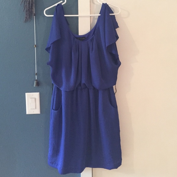 Silky blue dress