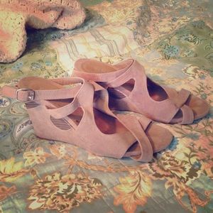 Nude Wedge Sandal