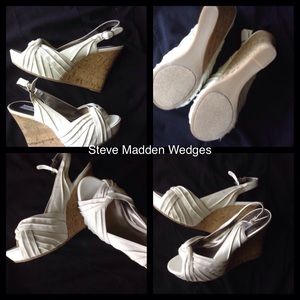 🌼White Slingback Wedges🌻