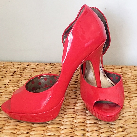 Fergalicious Coral Stiletto Heels by FERGIE
