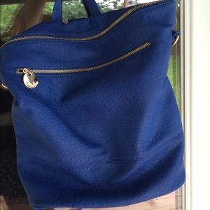 Neiman Marcus faux croc convertible backpack