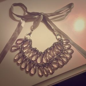 Fun statement necklace with ribbon