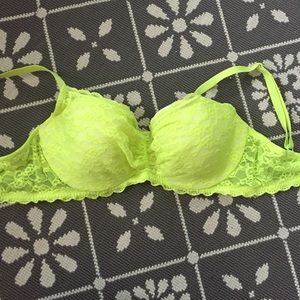 VS Neon Lace Bra