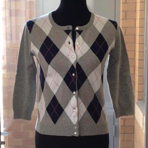 Spring Argyle Cardigan