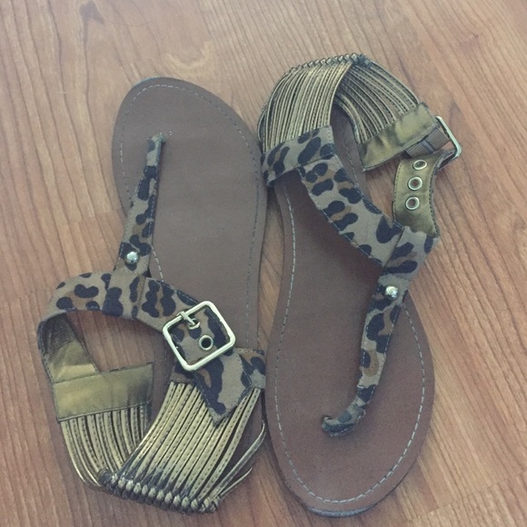 Leopard Print Sandals