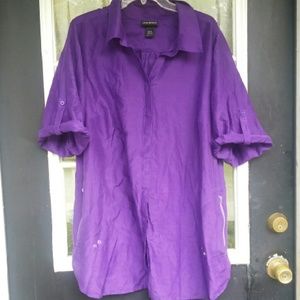 Plum Purple Button Down