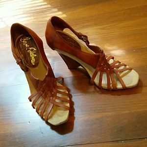 Sam Edelman Strappy Wedge Sandals