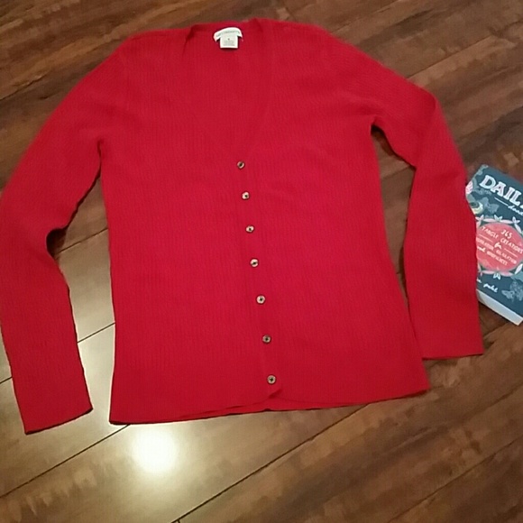 Red Cardigan - Picture 2 of 4