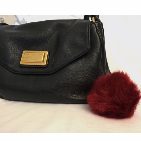 5 Faux Fur Pom Keychains - Picture 3 of 4