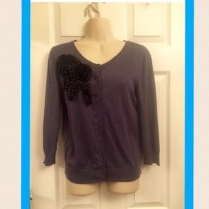 Ann Taylor Loft wool blend button down cardigan