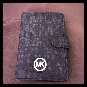 Passport Wallet Black Leather MK