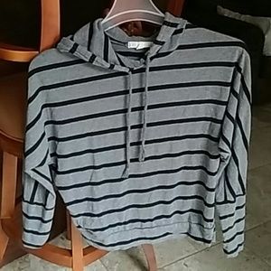 Grey and black pull over