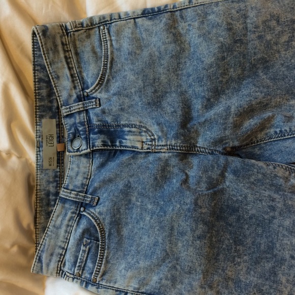 Topshop acid wash skinny jeans