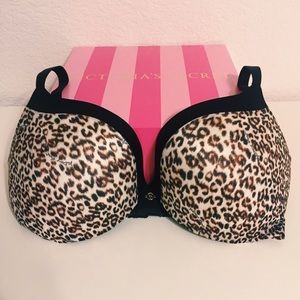 Victoria's Secret sexy black leopard print bra