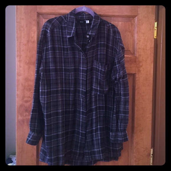 BDG flannel shirt dress size: M
