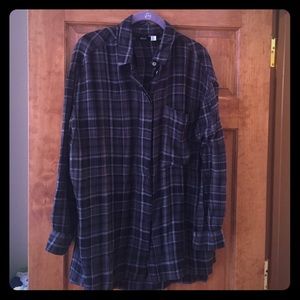 BDG flannel shirt dress size: M