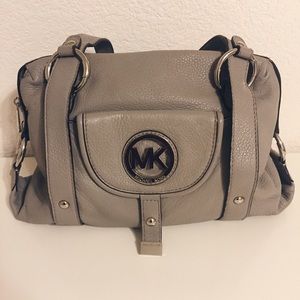 Michael Kors gray satchel bag